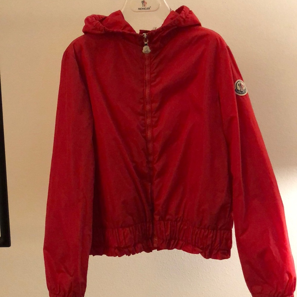 Moncler light weight rain jacket .